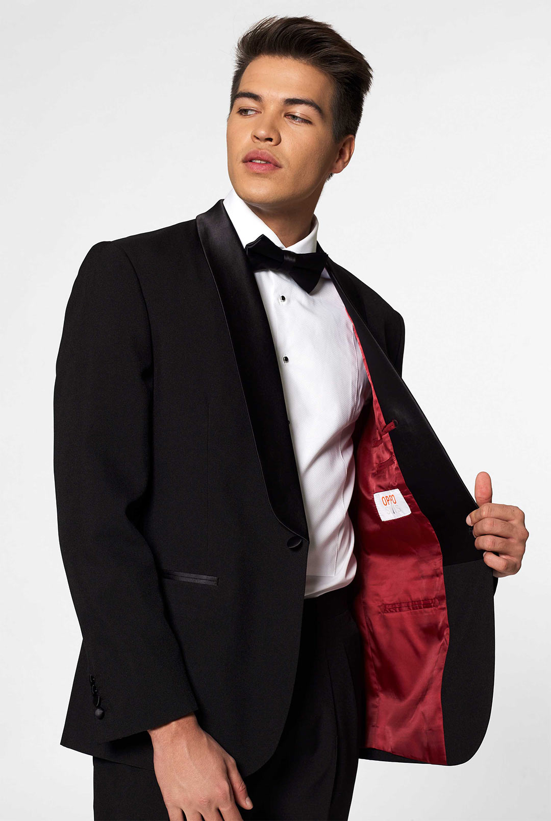 Black Men's Sequence Tuxedo Vest and Bow Tie | Paul Malone
